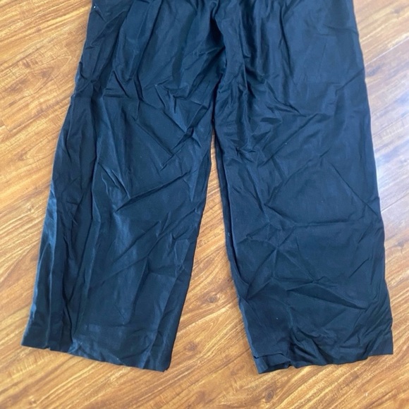 NWT New Coldwater Creek Women's Black Linen Wide Leg Brooke Classic Pant Size 1X - Picture 8 of 16